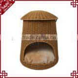 PE Rattan Handmade Durable Waterproof Doghouse thumbnail-1