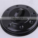 Kitchen Tool Black Round Enamel Shallow Baking Pan With Lid thumbnail-5