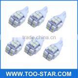 6 x T10 20-SMD LED White Super Bright Car Lights Bulb - 194,168,2825, W5W thumbnail-1
