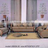 Genuine Leather Three Seat Sofa. Two Seat Sofa. Small Table. Comfortable and High Quality Leather Sofa Set B48159 thumbnail-1