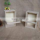 Rectangular Natural Small Wooden Storage Baskets With Sliding Lids thumbnail-3