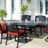 SIGMA Cast Aluminum Garden Dining Set Outdoor Table and Chairs thumbnail-2
