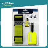 Toprank Colorful Adjustable Luggage Belt Strap 3-digit TSA Lock And Luggage Tag 3pcs Flight Travel Luggage Set For Suitcase thumbnail-4