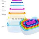 Rainbow Food Storage Set, Walmart Square Plastic Storage Containers, Rectangle Storage Container thumbnail-1