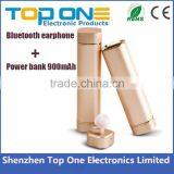 2017 New Products 2 in 1 Mini In-ear Portable Wireless Bluetooth Earphone Power Bank thumbnail-1