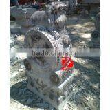 Marble Chinese Antique Lion Statue on Drum thumbnail-2