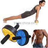 NEW ABS ABDOMINAL EXERCISE WHEEL GYM FITNESS BODY STRENGTH TRAINING ROLLER BLUE H0099 thumbnail-2