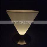 Cheap Wholesale Victorian Furniture Color Changing Glass Bar Table With Inbuilt LEDs for Pub and Strip Club thumbnail-3