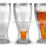 250ml 9ounce Hopside Down Beer Glass,beer Double Wall Glass thumbnail-1