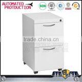 Key Lock Mobile Pedestal 2 Drawer Cabinet With Cold Rolled Steel A4 File Cabinet thumbnail-3