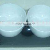 Set of 2 White Ceramic Serving Bowl Set,snack Tray thumbnail-1