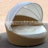 Leisure Furniture Round Rattan Bed With Cushion thumbnail-1