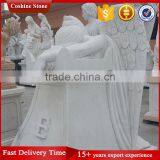 Famous White Marble Weepling Angel Statue With Wings thumbnail-2