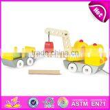 2017 New Design Children Funny Wooden Toy Pulling Trucks W05C082 thumbnail-3