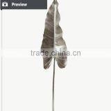 High Quality PU Artificial Decorative Dried Siliver Fake Leaves thumbnail-3