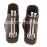 Special Grey Solid Color Unique Design Short Rain Boot for Women Female Lady Wellies Wellington Rain Boot Rainboot thumbnail-4