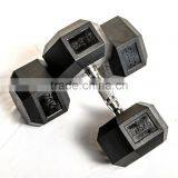 Wholesale Rubber Coated Hex Dumbbell Crossfit Equipment Gym Equipment thumbnail-1