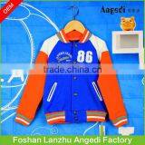 Children's Winter Apparel Boy's Fashion Stylish Baseball Overcoat Jacket V-neck Casual Sweatshirt With Patch Applique Work thumbnail-2