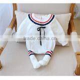 New Fashion Cape Collar Baby Cotton Girl Romper Onesie With Socks thumbnail-2