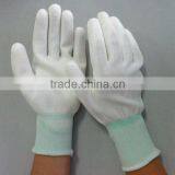 13 Guage White Nylon ESD PU Gloves thumbnail-1