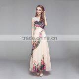 MGOO Popular Stock Women Floral Maxi Evening Dress Sleeveless Sheer Prom Women Fashion Party Dresses Longo 1505 thumbnail-2
