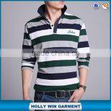 Wholesale Factory OME High Quality Long Sleeve Men Polo Shirt Custom Design thumbnail-2