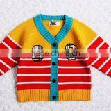 High Quality Kids Winter Sweater Boys Stripe Cardigan thumbnail-2