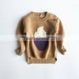 S17700A Wholesale Round Neck Long Sleeve Cotton Knit Kid Sweater thumbnail-3