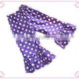 Whole Price Kids Cotton Long Ruffle Spring Pants With Ruffles Baby Purple Leggings Kids Long Fresh Polka Dots Trousers thumbnail-1