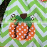 2015 New Arrival Kids Pumpkin Dress Kids Boutique Dress Girl Chervon Halloween Dress Ningbo Baby Kids Wear Firm thumbnail-4