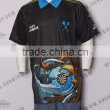High Quality Mens Darts Shirt / Fashionable Dart Jersey /100 Polyester Sublimation Shirt thumbnail-1