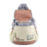 Korean Design Canvas Backpack, Travel Bag, EMB Bag thumbnail-2