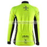 BEROY Custom Cycling Jersey Original, Neon Green Long Sleeve Cycling Clothing Set With Fleece Lining thumbnail-3