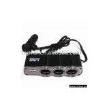 1 to 3 Socket + One USB Port Cigarette Lighter Adapter