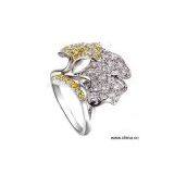 Sell 925 Sterling Silver Ring Studded With CZ Stone thumbnail-1