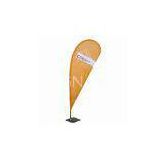 UV Protection water proof  flutter flags banner with metal plate base