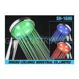 Color Changing Temperature Controlled LED Shower Head Rain Water Saving For Bathtub
