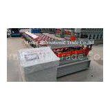 Colored IBR Roofing Sheet Roll Forming Machine With PLC Control 10 - 15m / Min