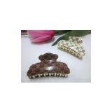 Hot Sale 2012 Newest 7.2cm Hairclip Acrylic Alloy Classic Brand Hair Claw Clip,4 Colors Available,free Shipping thumbnail-3