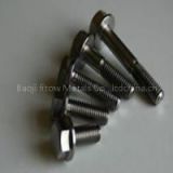 Grade 5 (Ti-6Al-4V) Gr5 titanium hex flange head screw/bolt with safety holes