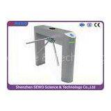 304 Stainless Steel Semi - Automatic Fingerprint Smart Security Access Gates Turnstile