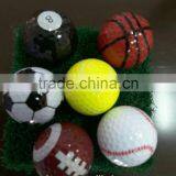 Quality Golf gl Printed Ball / Yurg Creative Golf Gift Ball/various Colors Golfballs