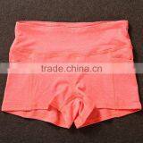 Women Color Contrast Waistband Skinny Sports Yoga Shorts With Two Side Pocket thumbnail-5