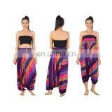 Thick Stripes Harem Yoga Jumpsuit Dance Hammer Summer Trousers Pants thumbnail-4
