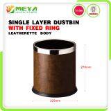 Recycle Metal Indoor Rubbish Garbage Waste Bin Trash Can With Fixed Rings thumbnail-4