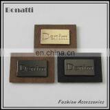 Custom Garment pu Leather Metal Label or Patches for Jeans and Bags thumbnail-1