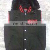 Detatchable Hoodied Varsity Jacket Without Sleeve thumbnail-1