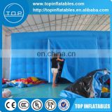 Blue inflatable bubble lodge tent