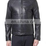 Leather jacket made of soft, finely graine leather