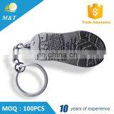 Custom Made Promotion Gifts Footprint Shaped Metal Keychain